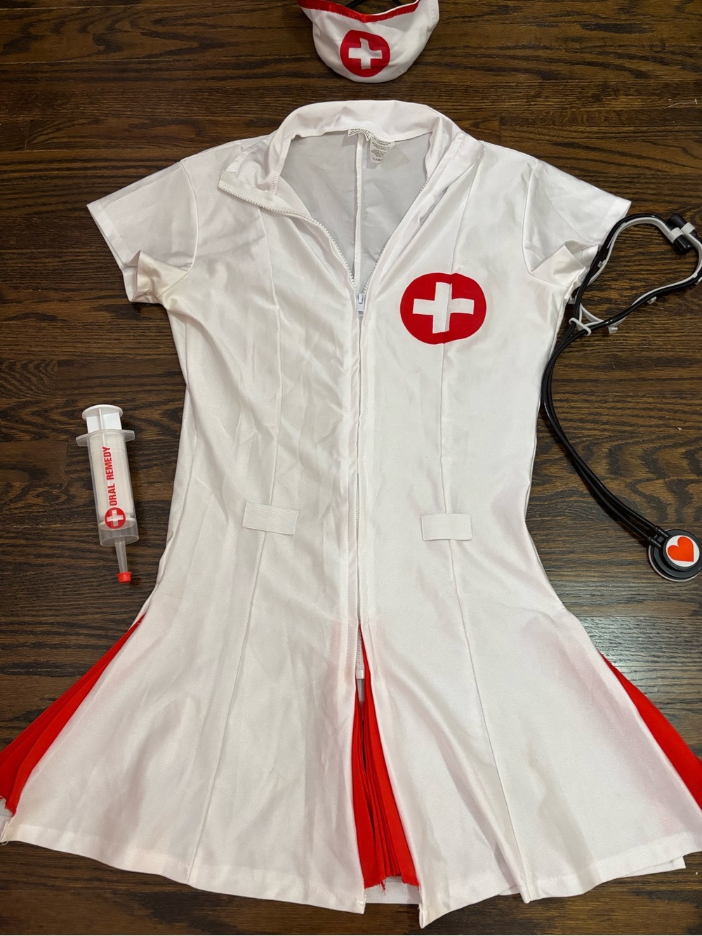 Cosplay Halloween Nurse Costume Mini Dress with accessories
